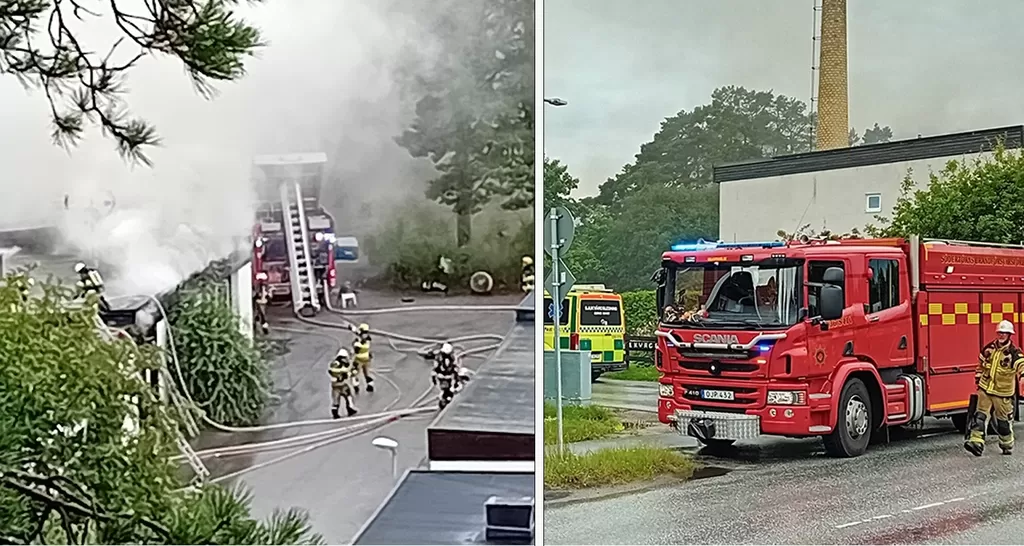 Fullt Utvecklad Brand I Radhus | Mitt I